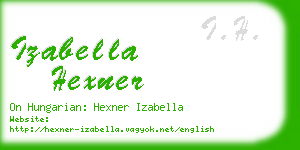 izabella hexner business card